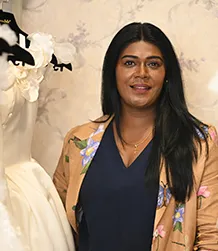 Rachel Amirtharaj Crafting Bridal
Couture.
