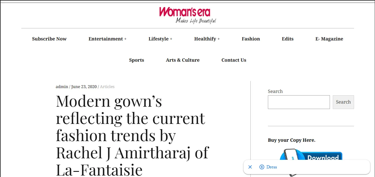 Bridal Couture Design Concept From La Fantaisie Chennai.