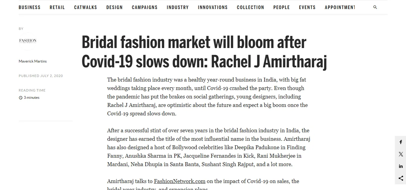 Designer Wedding Gown Sketch By La
Fantaisie Chennai.